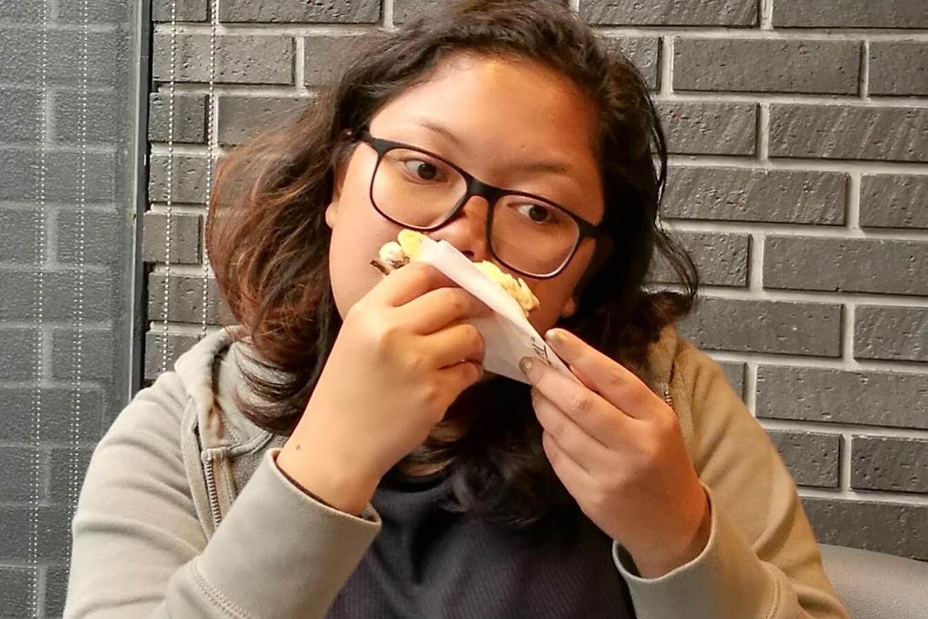 woman, eating
